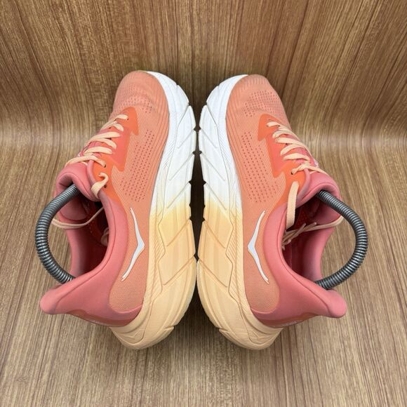 Hoka One Running Arahi 7 Papaya Orange Coral Pink Womens Size 9 B 1147851 PPYC - Picture 5 of 8